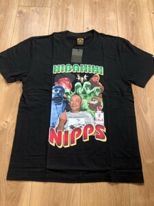 新品未使用★BUDDHABRAND 『HIBAHIHINIPPS』RAPTEEE風　Tシャツ　DEV LARGE MASTERKEY　ラッパー　ヒップホップ Lサイズ 売り切り