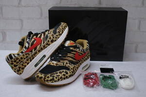 ◎297【1円～】NIKE ナイキ atmos アトモス AIR MAX 1 DLX Animal Pack エアマックス レオパード ヒョウ柄 コラボ 28.0cm スニーカー