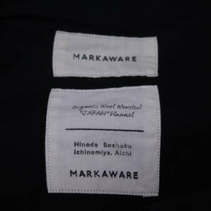398【1円～】MARKA WARE マーカウェア スラックス パンツ ボトム ブラックの画像4