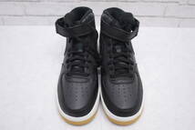 485◆未使用品★NIKE ナイキ Air Force 1 Mid ’07 LX BLACK Anthracite スニーカー 27.5cm_画像6