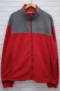 241【1円～】Columbia コロンビア ラムシャックル フリースジャケット WM6639 レッド グレー オールド OLD 90’s 90年代 XXLサイズ