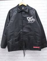 ◎317【1円～】CHIPPS COMPANY チップスカンパニー ナイロン生地 Coach Jacket Lサイズ コーチジャケット バイカー_画像2