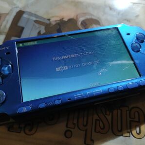 SONY PSP プレイステーションポータブル ブルー　ジャンク　 バッテリーなし