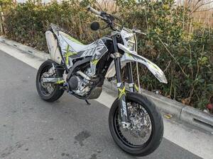 WR250X　FMFQ4マフラー　FMFメガボム　スタントペグ付き