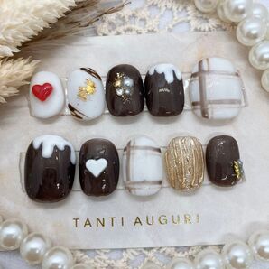 No.16 チョコ ネイルチップ