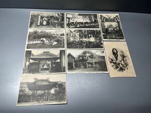  war front picture postcard ... viewing . etc. Hokkaido a dog 9 sheets 