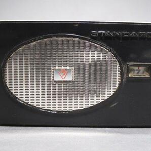  アンティーク ラジオ STANDARD RADIO CORP. SR-F410 TRANSISTOR 6 革ケース付き 未動作ジャンク 昭和レトロの画像2