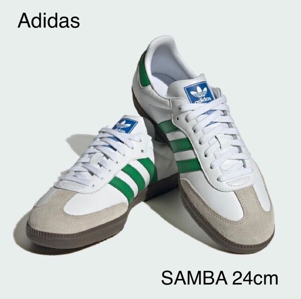 新品未使用 adidas SAMBA OG GREEN 24cm