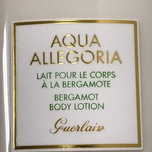 【開封・未使用品】GUERLAIN AQUA ALLEGORIA BODY LOTION ゲラン アクア アレゴリア ボディローション ベルガモット テスター 200ｍｌ 1個の画像3