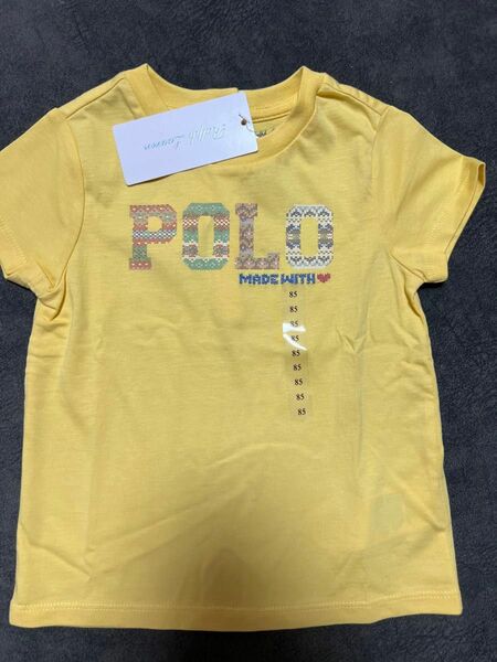ラルフローレン　新品未使用 タグ付き　サイズ→85 18M 黄色　ガール　ベビー　 半袖Tシャツ