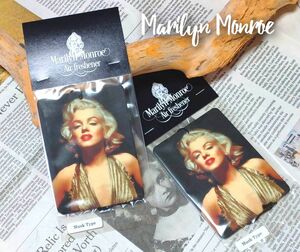 【Marilyn Monroeシリーズ】エアフレッシュナー/Ｎｏ．４　ムスクタイプの香り/車/芳香剤/2パックセット