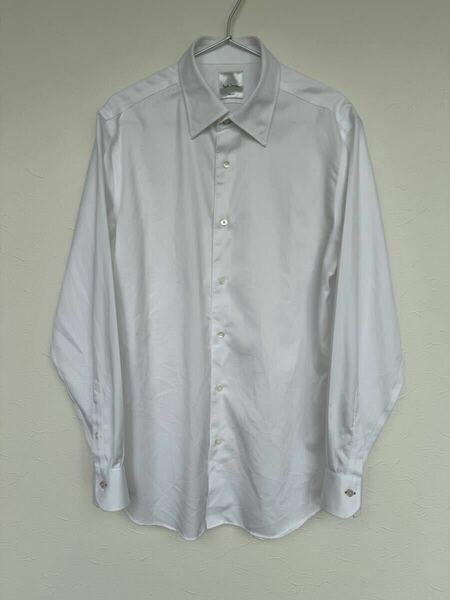 ポールスミス Paul Smith シャツ ホワイト サイズM 美品 白 ワイシャツ