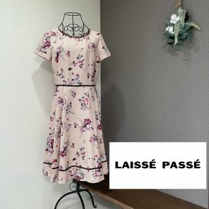 LAISSE PASSE レッセパッセ 花柄ワンピース フレアワンピース