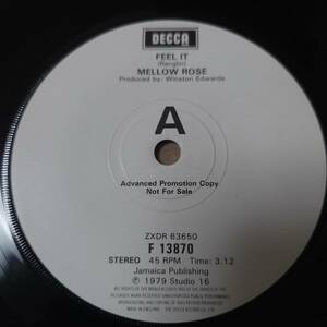 Mellow Rose - Feel It / 激ヤバ！！　 // Decca Studio 16 7inch / Lovers