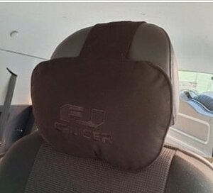 トヨタ FJクルーザー ロゴ刺繍 首枕 腰枕 ネックピロー サポート クッション ネックパッド ブラック