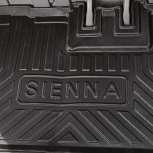 トヨタ シエナ 2011-2020年 トランク マット 防水 カーゴ カー ラバー 車 インテリア カーペット ブーツトレイ 車内 ライナー ラゲッジ