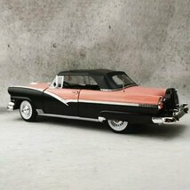 1956年製フォードフェアレーンサンライナークラシックカー ミニチュアモデルダイキャスト1PCE 1/18スケール 合金製 コレクション ギフト_画像2