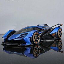 Maisto社製ランボルギーニV12ビジョン ミニチュアモデルダイキャスト1PCE 1/18 亜鉛合金製 スーパーカー コレクション ギフト ブルー_画像1