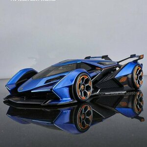 Maisto社製ランボルギーニV12ビジョン ミニチュアモデルダイキャスト1PCE 1/18 亜鉛合金製 スーパーカー コレクション ギフト ブルー