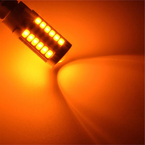 【送料無料】 T20 LED シングル ウィンカー アンバー （イエロー）オレンジ 2球セット 33smd 5630着色チップ搭載 爆光の画像4
