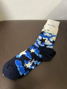 新品 Happy Socks 柄 ソックス / ハッピーソックス 靴下 星 雲 スター