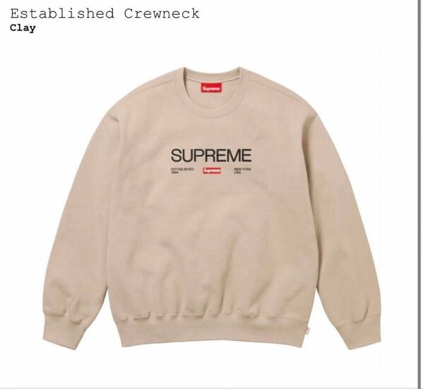 【未使用】Supreme Established Crewneck