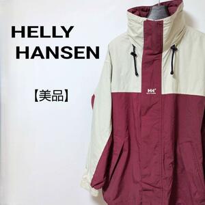 【美品】HELLY HANSEN　フード収納　ミッドレングス　マウンテンパーカー　ヘリーハンセン　ゴールドウィン　XL