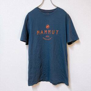 【美品】マムート MAMMUT Tシャツ 半袖 古着 スミクロ メンズ L ロゴTシャツ アウトドア スポーツ の画像1