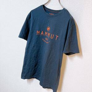 【美品】マムート MAMMUT Tシャツ 半袖 古着 スミクロ メンズ L ロゴTシャツ アウトドア スポーツ の画像2
