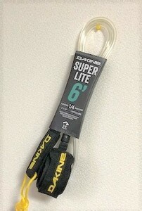 DAKINE 6FT ダカイン サーフィン リーシュコード SUPERLITE レギュラー クリア 透明 CLEAR