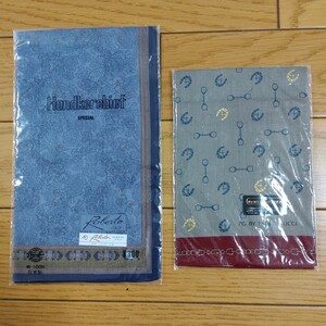  handkerchie 2 pieces set new goods long-term keeping goods PAOLO GUCCI( Pao ro Gucci ) Roberto