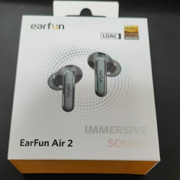 EarFun Air2　Black　イヤーファンエア2ブラック 完全ワイヤレスイヤホン 