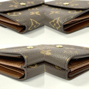 【3T92】 1円スタート LOUIS VUITTON / SP0096 ルイヴィトン モノグラム ポルトモネ ビエ カルトクレディ 二つ折り 財布 ブラウンの画像10