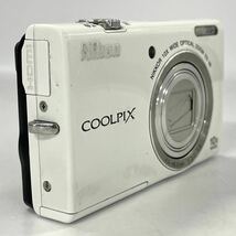  【3A53】1円スタート Nikon COOLPIX S6200 ニコン クールピクス コンパクト デジタル カメラ コンデジ デジカメ ホワイト _画像2