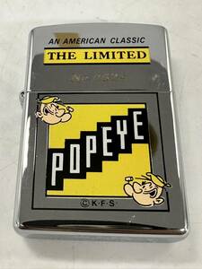 【K45】 1円スタート ZIPPO / J XⅢ ジッポー AMERICAN CLASSIC THE LIMITED No.0624 POPEYE 火花確認済み オイルライター 喫煙具 