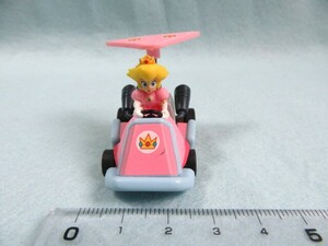 即決 マリオカート プルバックカー フィギュア ピーチ姫　2011 任天堂 サントリーコーヒーボス