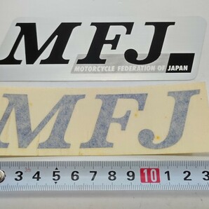 MFJ ステッカー モーターサイクルスポーツ協会 当時物 未使用品 神奈川より発送 レターパックライト発送の画像7