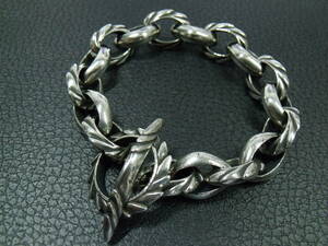 YOHJI YAMAMOTO × TAKESHI KITANO SILVER 950 CHAIN BRACELET VINTAGE ヨウジ ヤマモト シルバー950 ビンテージ ブレスレット 925