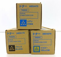 ☆未使用☆ KONICA MINOLTA（コニカミノルタ）TN324 / A8DA470 / A8DA270 / A8DA170 / CYK 3色セット_画像2