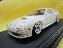 IG 0557 1/43 FC3S Mazda Savanna RX-7 White TE37-Wheel （ マツダ サバンナ ignition model イグニッションモデル_画像1