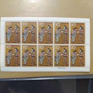 1963年切手趣味週間 千姫 1シートの画像1