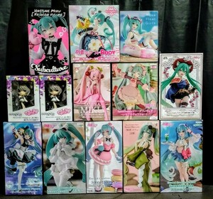 【未開封】【1円スタート！】初音ミク 美少女フィギュア まとめ売り 13点セット【ボカロ プロセカ 抹茶パフェ 桜ミク ぬーどるストッパー】