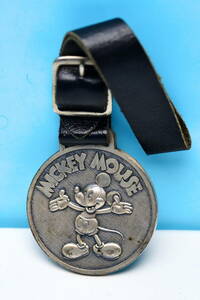  не использовался Disney Mickey Mouse карман часы FOB серебряный цветный 