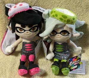 スプラトゥーン オールスターコレクション シオカラーズ アオリ ホタル ぬいぐるみ◆三英貿易◆タグ付き未使用◆スプラ◆