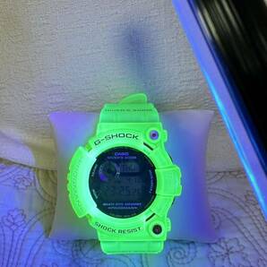 カシオ G-SHOCK フロッグマン FROGMAN アースウォッチコラボ限定 GW-200F-3JR 雨蛙 LOVE THE SEA AND THE EARTH 蛍光グリーンクリア 正規品の画像9