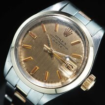 ROLEX ロレックス オイスターパーペチュアル 6916 1971年 YG/SS 自動巻き デイト ゴールド 11コマ 保証書 レディース 腕時計 「23760」_画像3