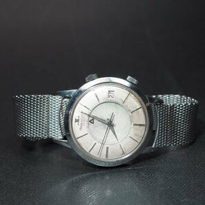 【稼働ジャンク 現状】JAEGER LE COULTRE ジャガールクルト メモボックス オートマ デイト バーインデックス 腕時計 保・箱 「22194」の画像5