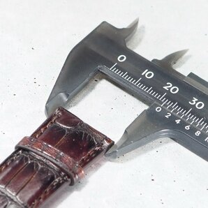 【純正レザーベルト】 IWC インターシャフハウゼン 革 レザー ベルトパーツ 22mm 尾錠なし メンズ腕時計用 ブラウン 「23806」の画像8