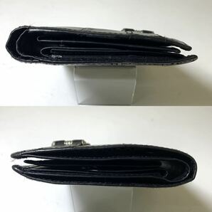 VERSACE ヴェルサーチ レザー2つ折り財布 きれい 美品 黒 BLACK 高級 ブランド 有名 おすすめ 大人気 ヴィンテージ レア の画像5