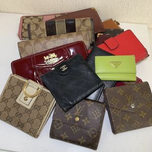 CHANEL LOUIS VUITTON GUCCI COACH PRADA Cartier etc. 財布 小物 17点セット 高級 ブランド 有名 おすすめ 大人気 ヴィンテージ レア ②